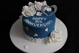 Wishes Anniversary Cake
