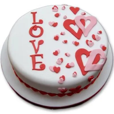 3D Valentines Cake