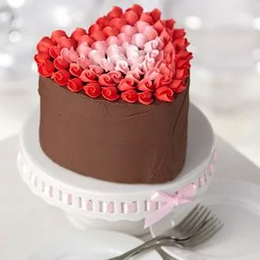 Red and pink Cake