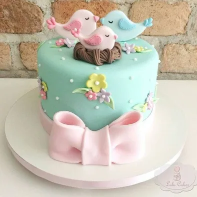 Baby Shower birds Cake