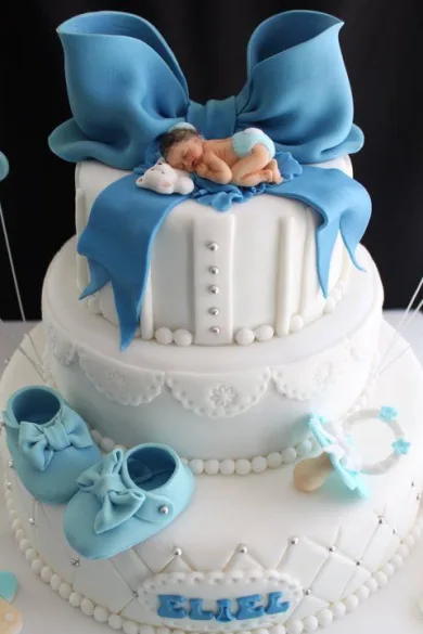 Baby boy Shower Cake