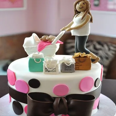 Baby teddy Shower Cake