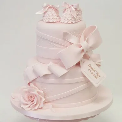 Classy Baby Shower Cake