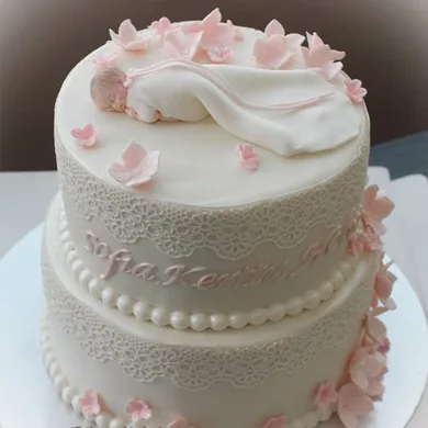 2 tier Baby Shower Cake