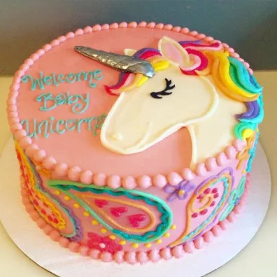 Rainbow Unicorn Cake