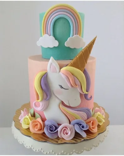 Unicorn number Cake
