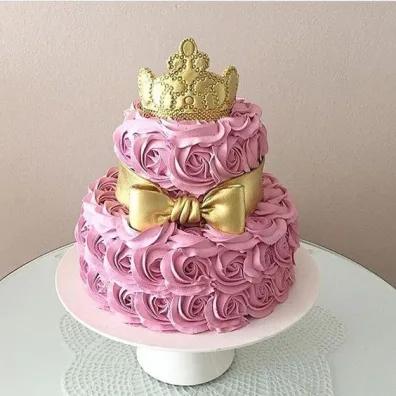 Pink rose Princess Cake