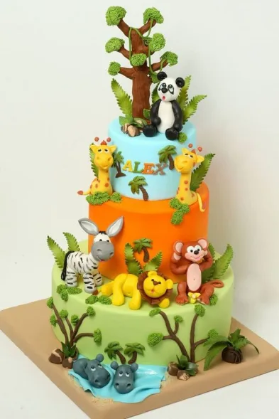Zebra shade Animal Cake