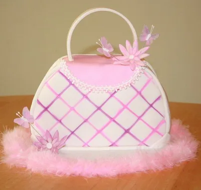 Pink Purse Cake