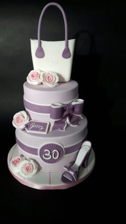 Bow, Shoe & Purse Cake
