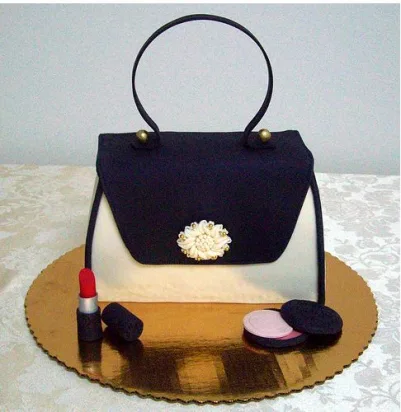 Black diamond Bag Cake
