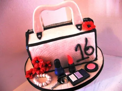 Purse and Make up Cake