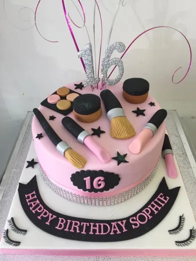 Make Up theme Cake