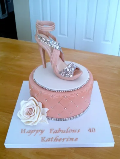 Golden Shoe Cake