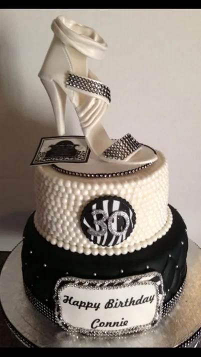 Animal Print Shoe Cake