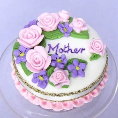 Heart Mothers Day Cake