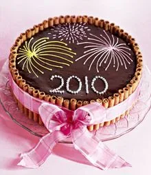 Heart New Year Cake