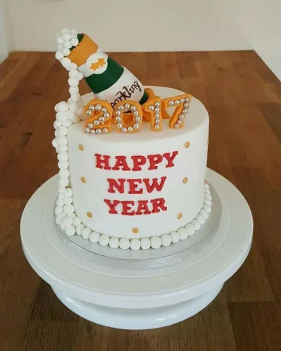 Square New Year Cake