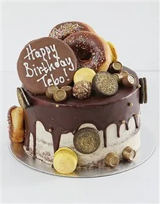 2 Tier Drip Cake