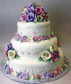 Colourful Bloom Cake